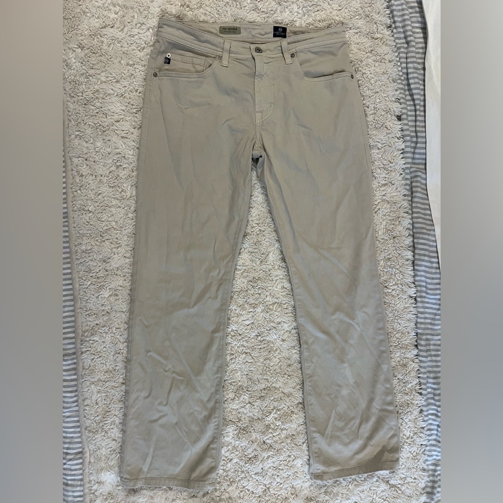 Tan/beige men’s jeans by Adriano Goldschmeid (AG)
